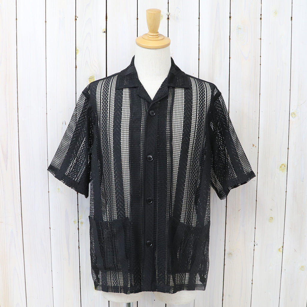 SOUTH2 WEST8『Cabana Shirt-Poly Lace』(Black)
