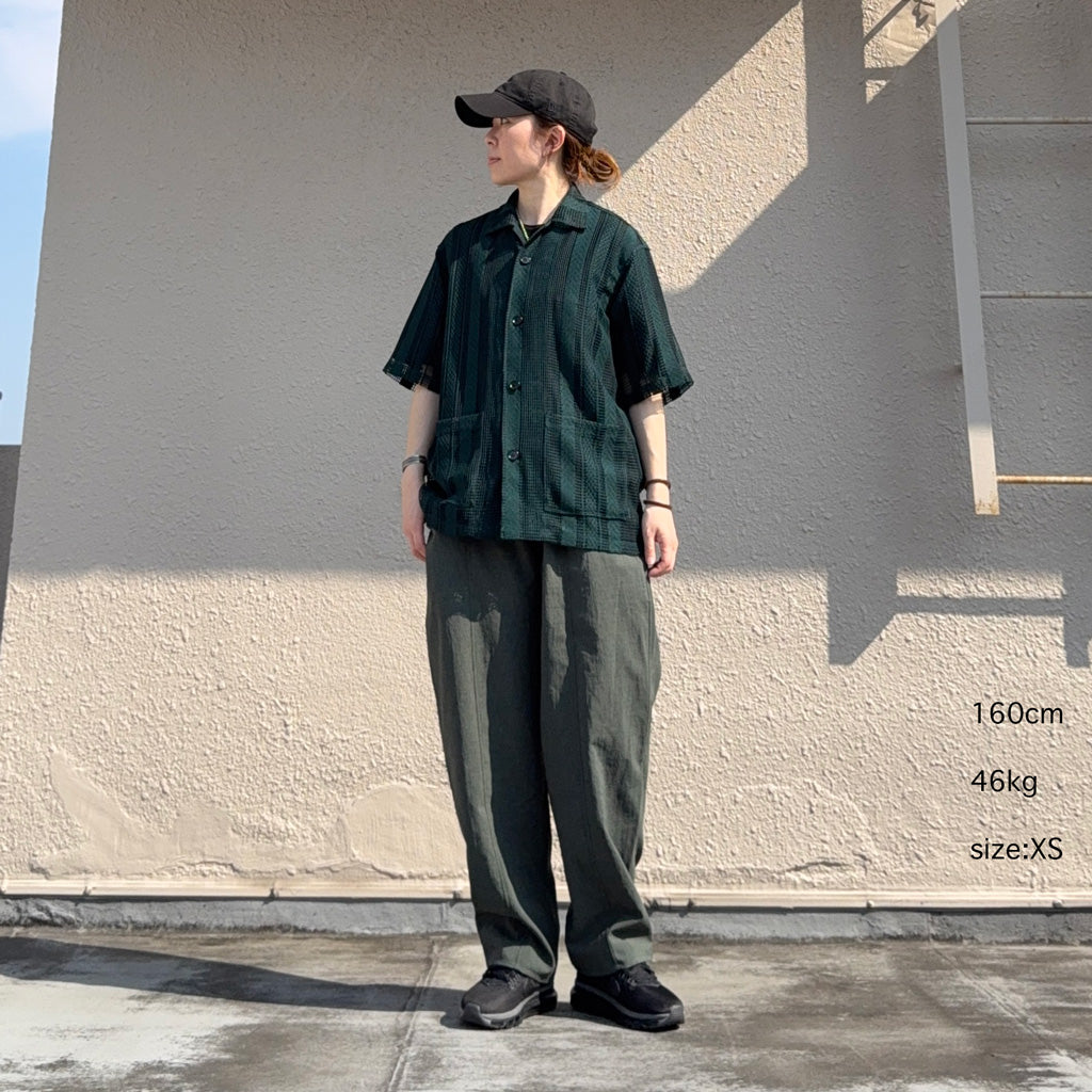 SOUTH2 WEST8『Cabana Shirt-Poly Lace』(Green)