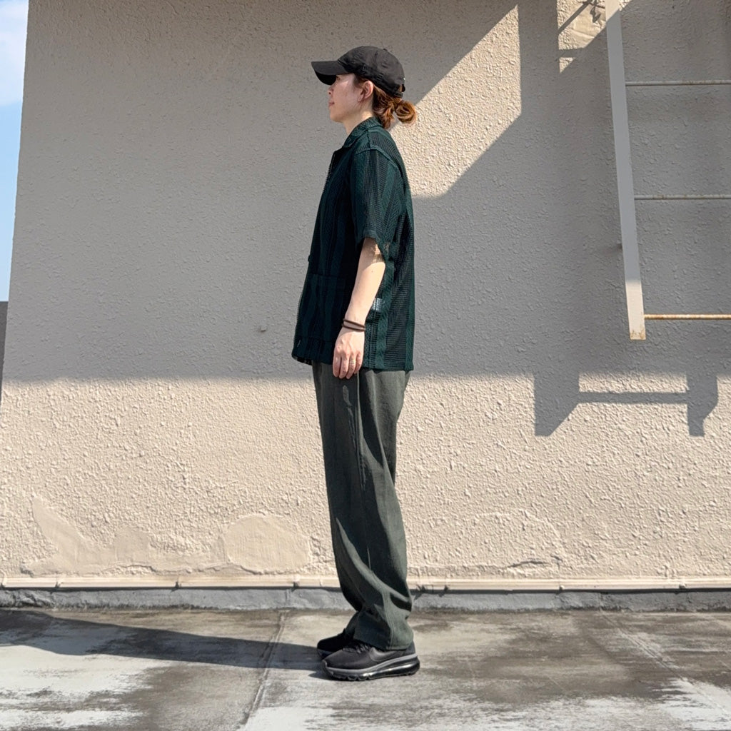 SOUTH2 WEST8『Cabana Shirt-Poly Lace』(Green)