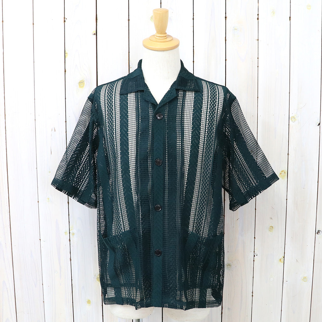 SOUTH2 WEST8『Cabana Shirt-Poly Lace』(Green)