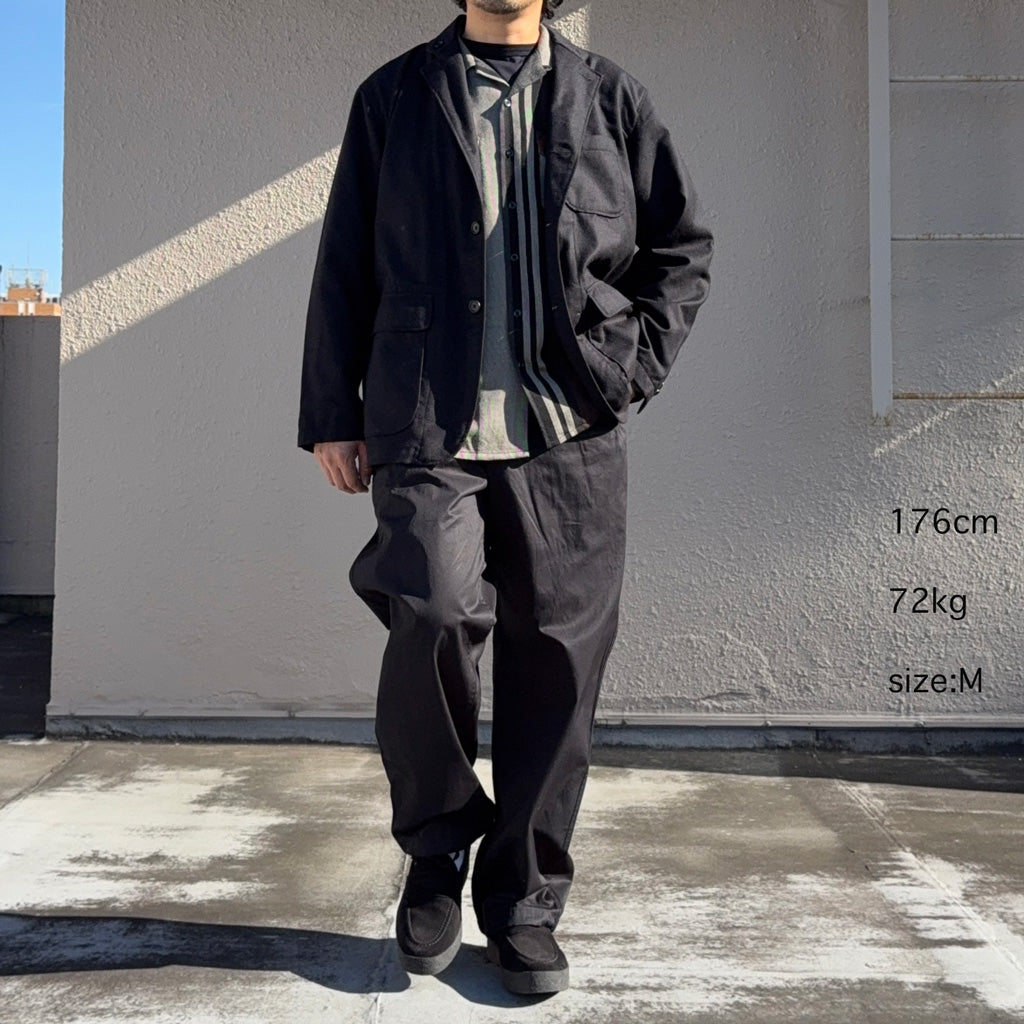 【SALE50%OFF】ENGINEERED GARMENTS : Classic Shirt-Wide Stripe Worsted Wool