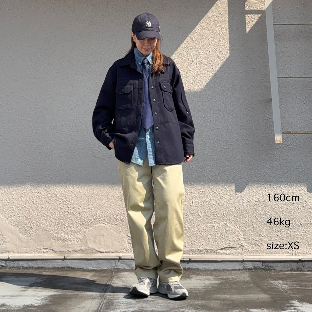 ENGINEERED GARMENTS : CPO Shirt Jacket-Heavy Wool Elastique (Dk.Navy)