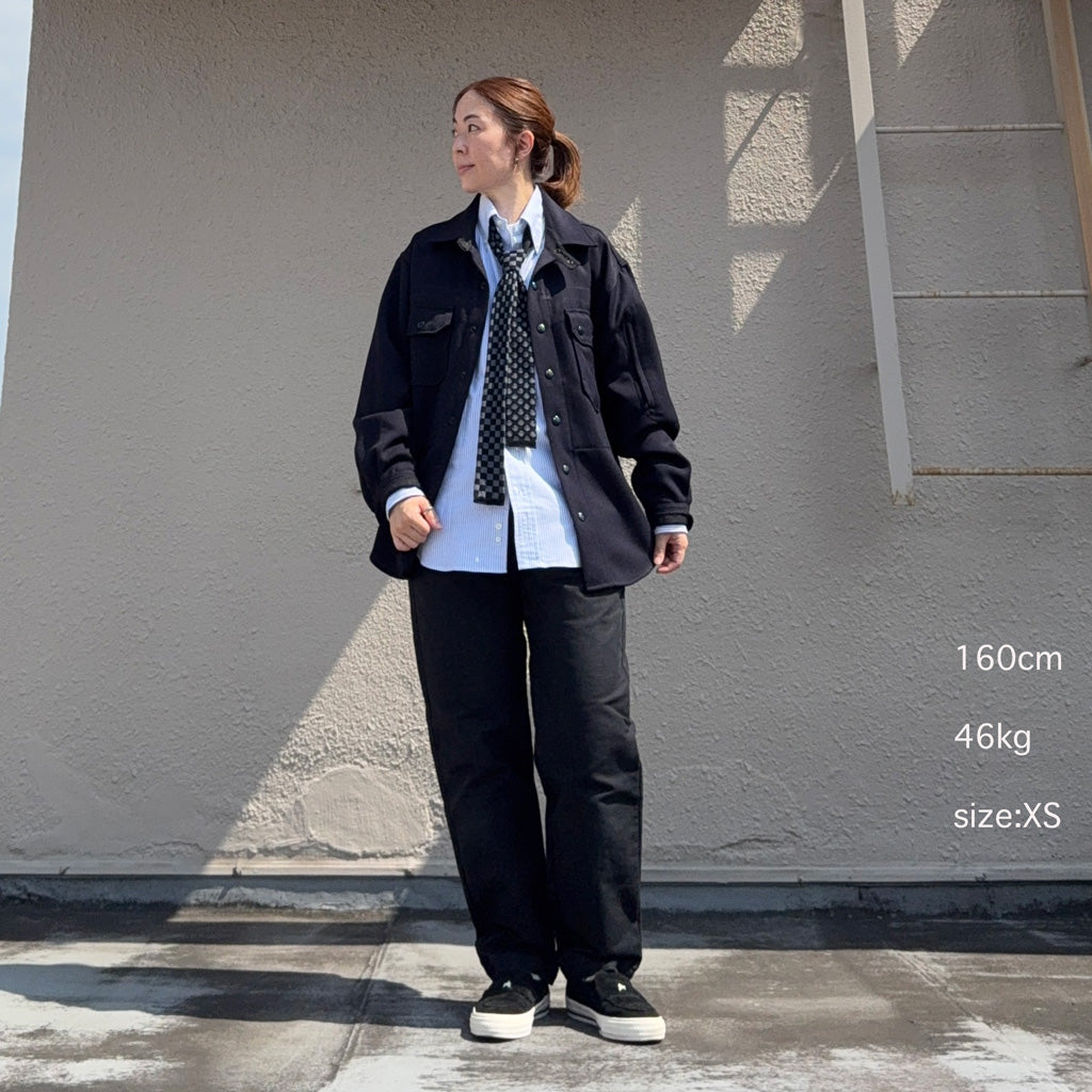 ENGINEERED GARMENTS : CPO Shirt Jacket-Heavy Wool Elastique (Dk.Navy)