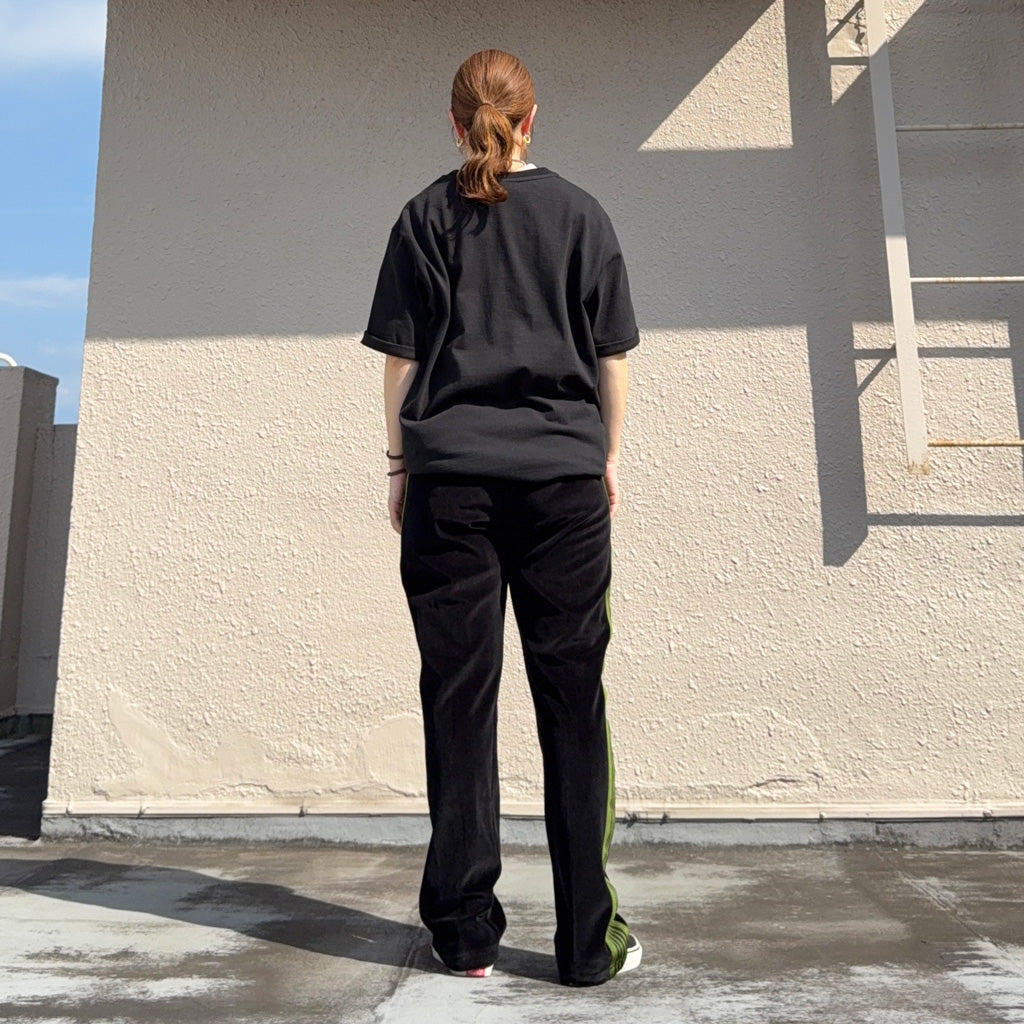Needles : Narrow Track Pant-C/Pe Velour (Black)