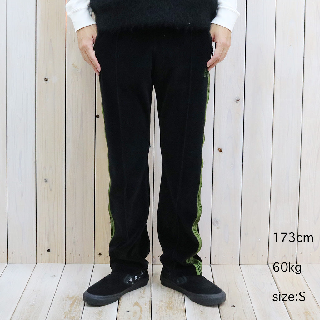 Needles : Narrow Track Pant-C/Pe Velour (Black)