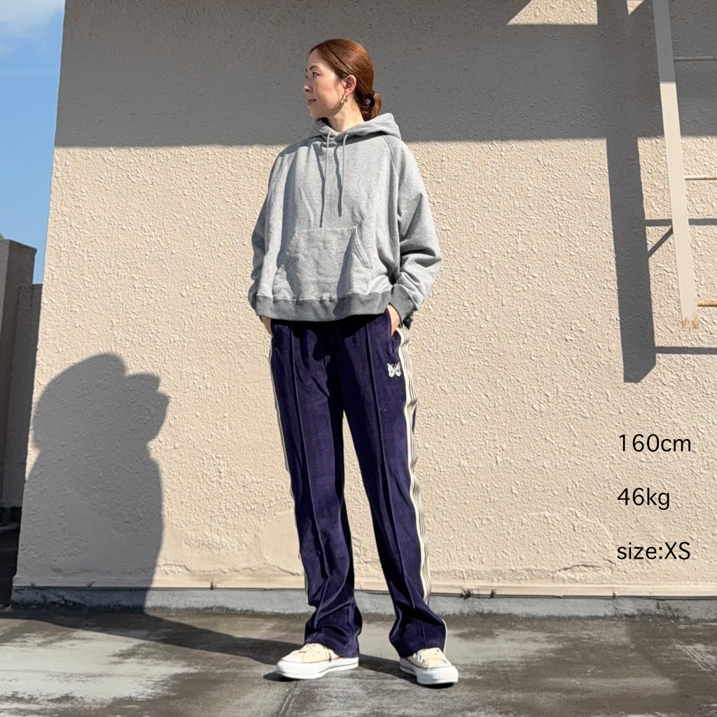 Needles : Narrow Track Pant-C/Pe Velour (Navy)