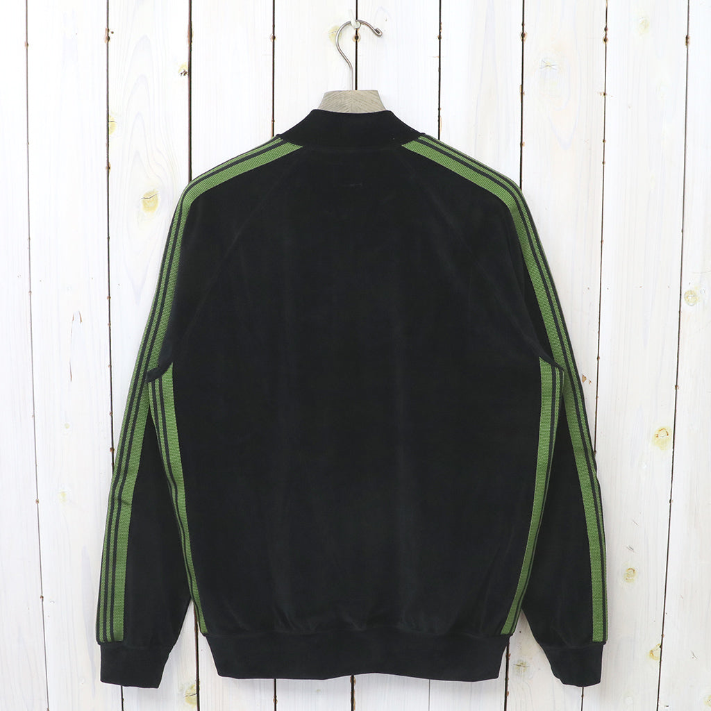 Needles : Rib Collar Track Jacket-C/PE Velour (Black)