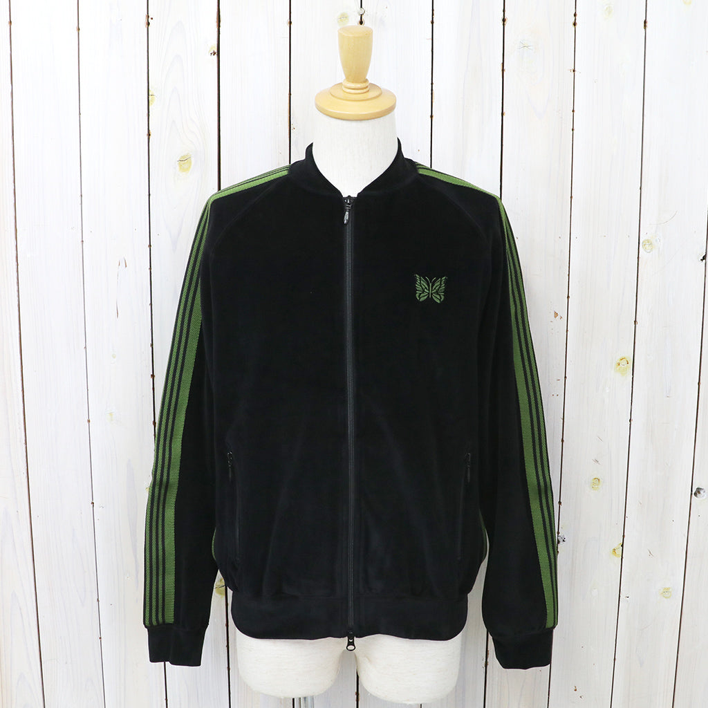 Needles : Rib Collar Track Jacket-C/PE Velour (Black)
