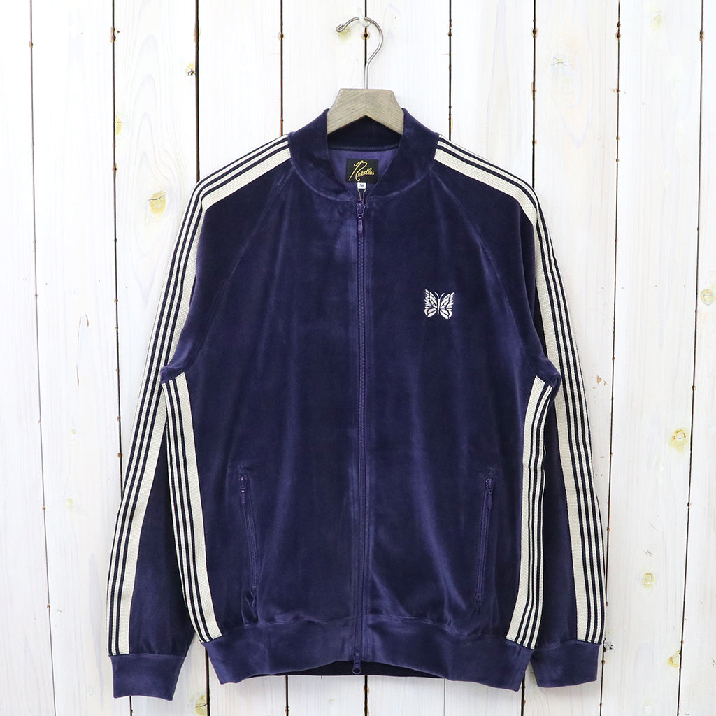Needles : Rib Collar Track Jacket-C/PE Velour (Navy) – Reggieshop