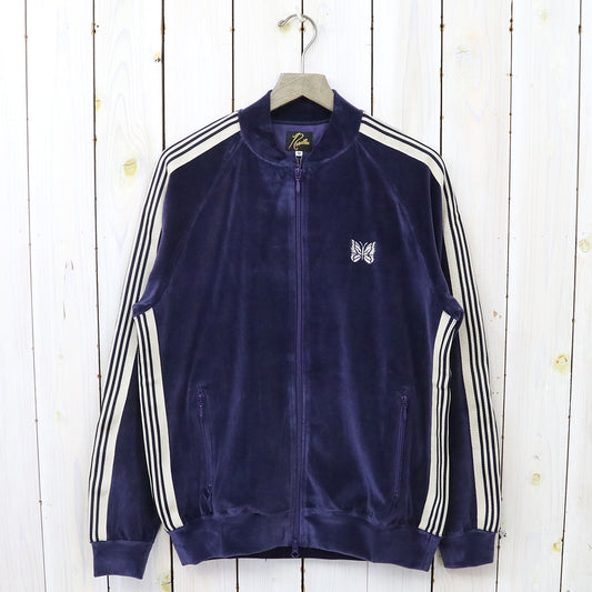 Needles : Rib Collar Track Jacket-C/PE Velour (Navy)