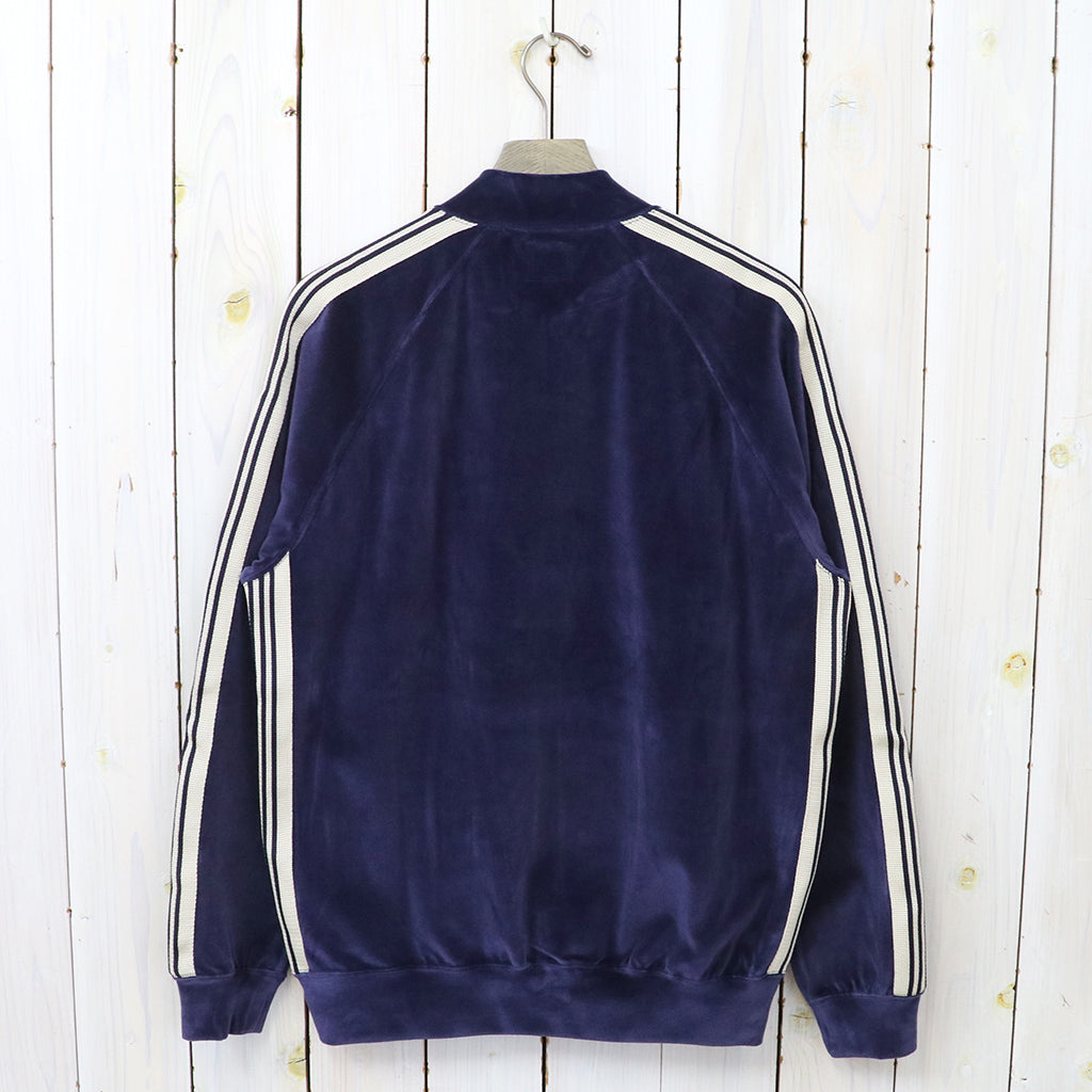Needles : Rib Collar Track Jacket-C/PE Velour (Navy)