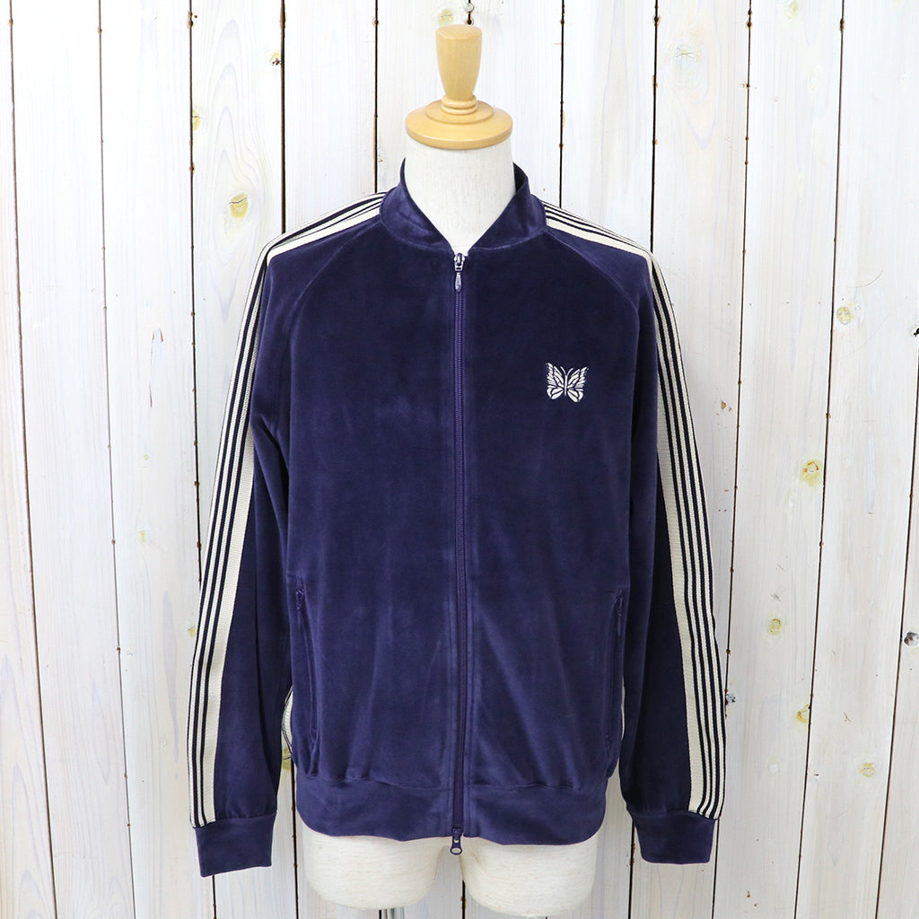 Needles : Rib Collar Track Jacket-C/PE Velour (Navy)