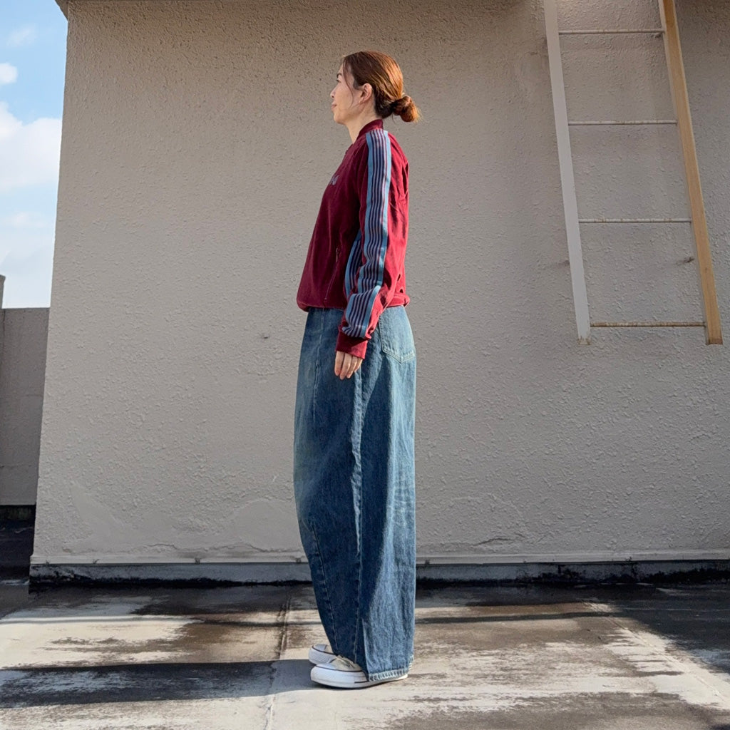 Needles : Rib Collar Track Jacket-C/PE Velour (Burgundy)