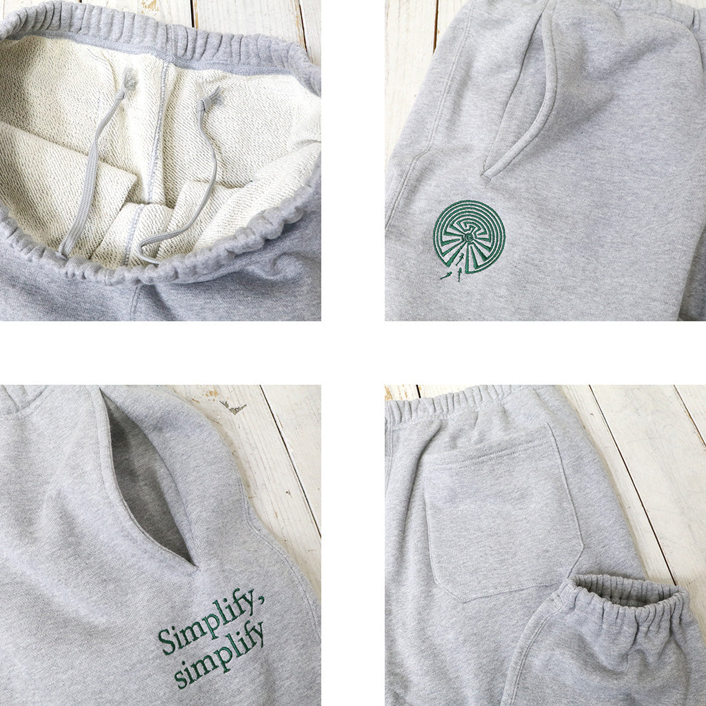 SOUTH2 WEST8 : Emb.String Sweat Pant-Cotton French Terry (H.Grey)