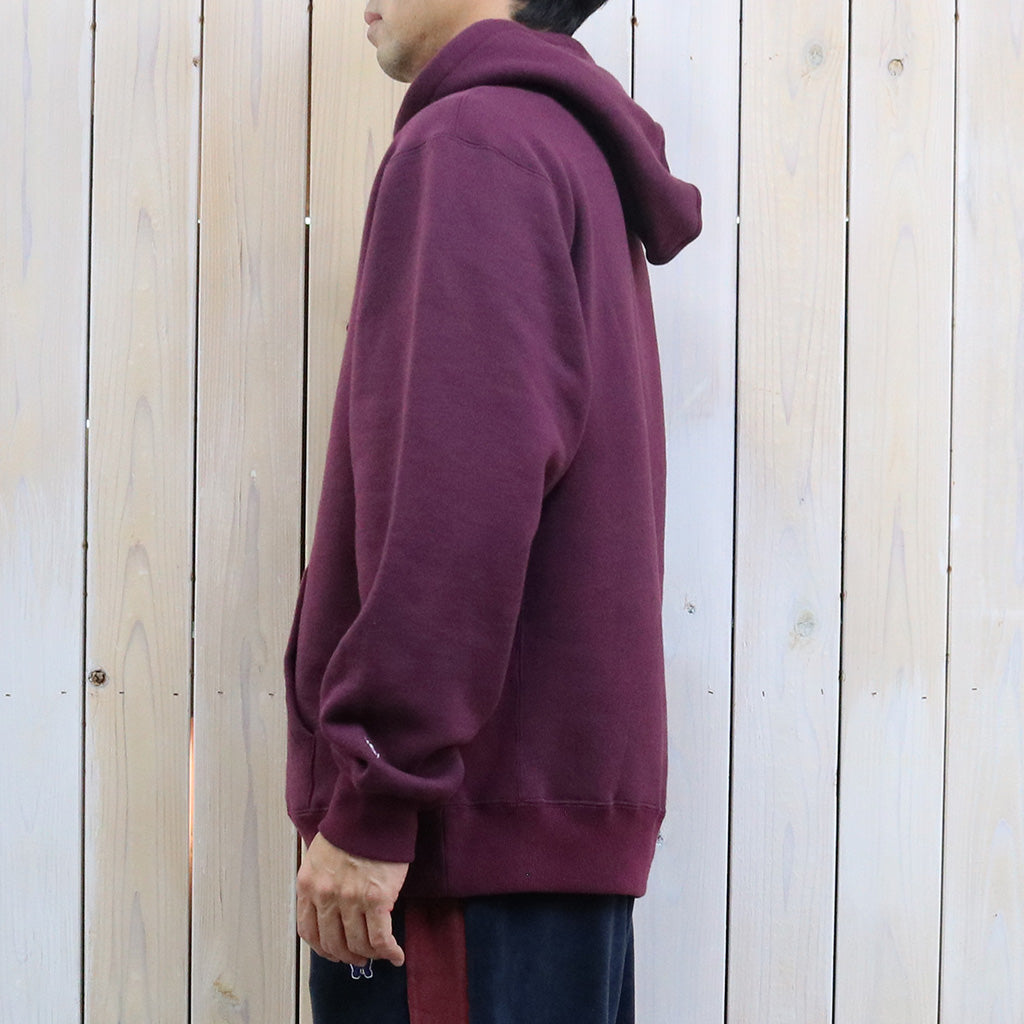 SOUTH2 WEST8 : Emb.Hooded Sweat Shirt-Cotton French Terry (Burgundy)