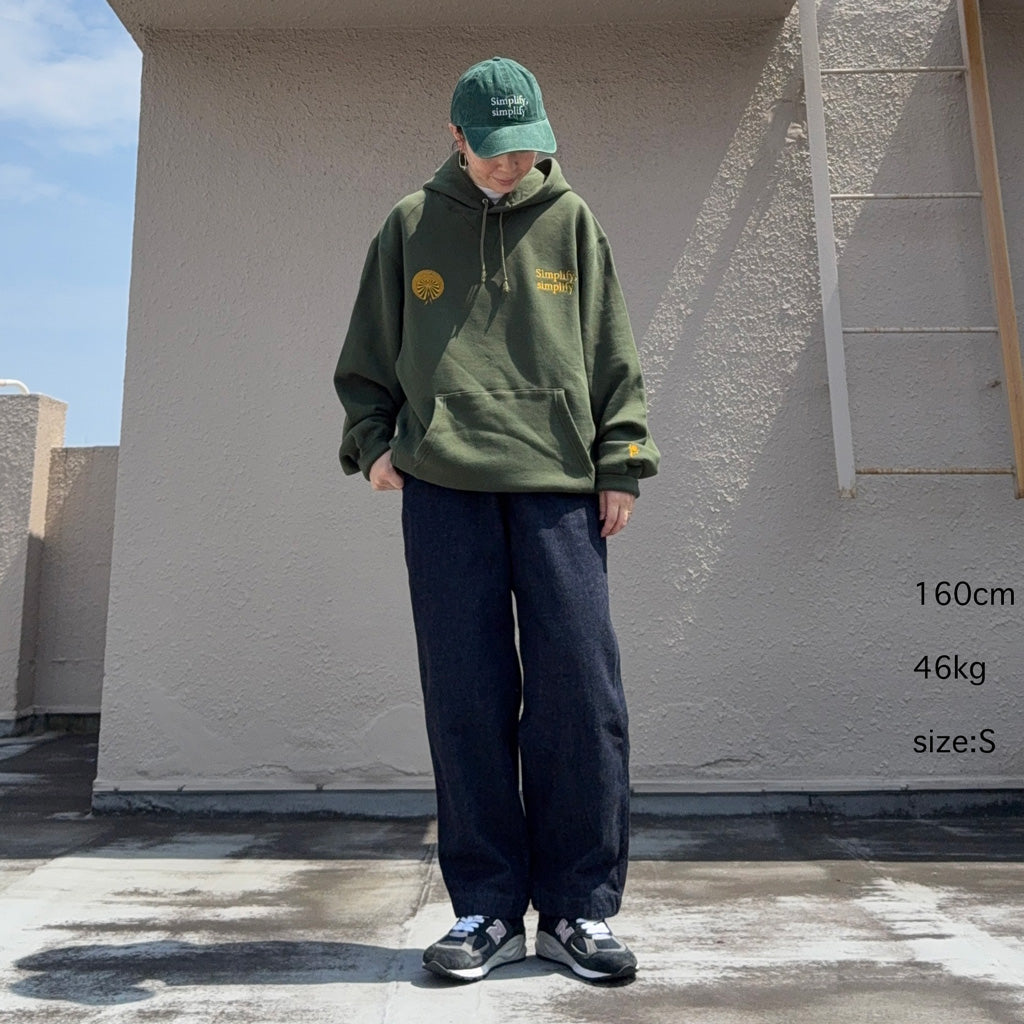 SOUTH2 WEST8 : Emb.Hooded Sweat Shirt-Cotton French Terry (Green)