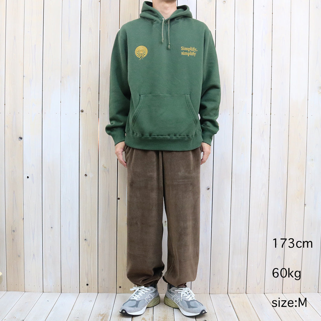 SOUTH2 WEST8 : Emb.Hooded Sweat Shirt-Cotton French Terry (Green)