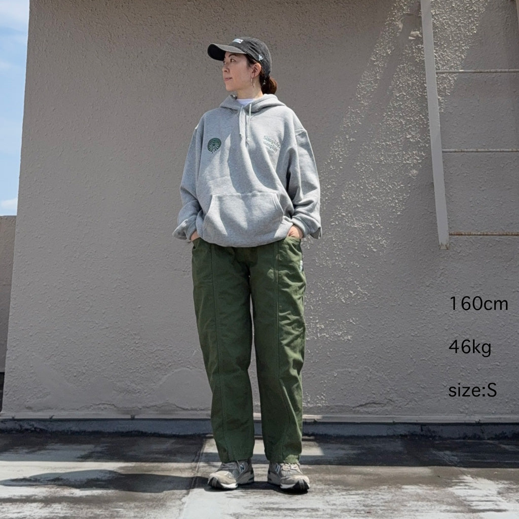 SOUTH2 WEST8 : Emb.Hooded Sweat Shirt-Cotton French Terry (H.Grey)