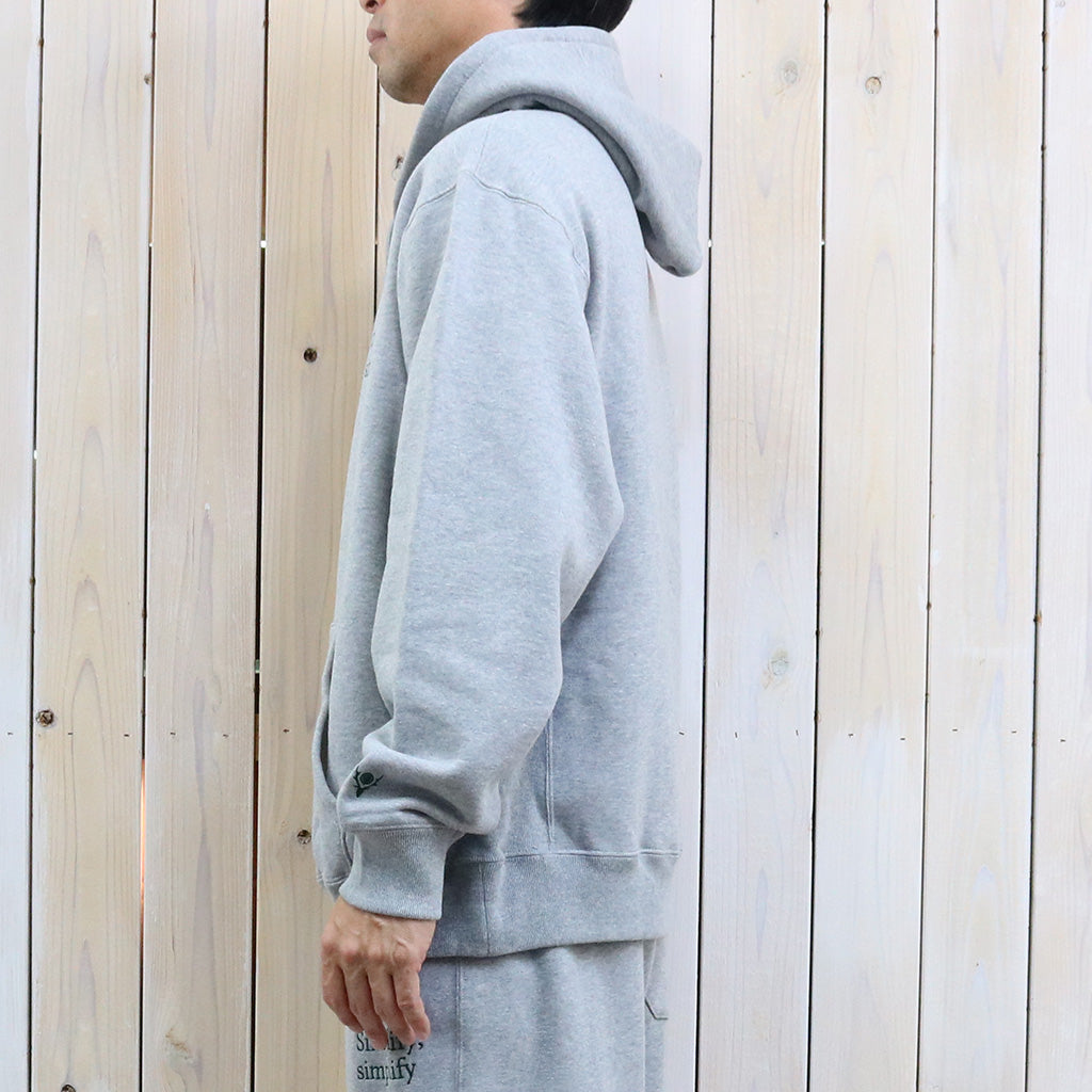 SOUTH2 WEST8 : Emb.Hooded Sweat Shirt-Cotton French Terry (H.Grey)