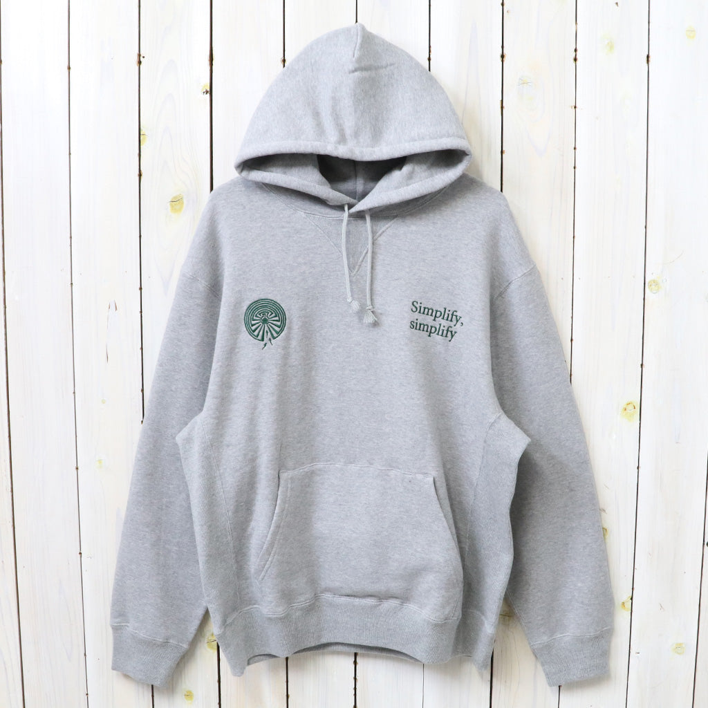 SOUTH2 WEST8 : Emb.Hooded Sweat Shirt-Cotton French Terry (H.Grey)