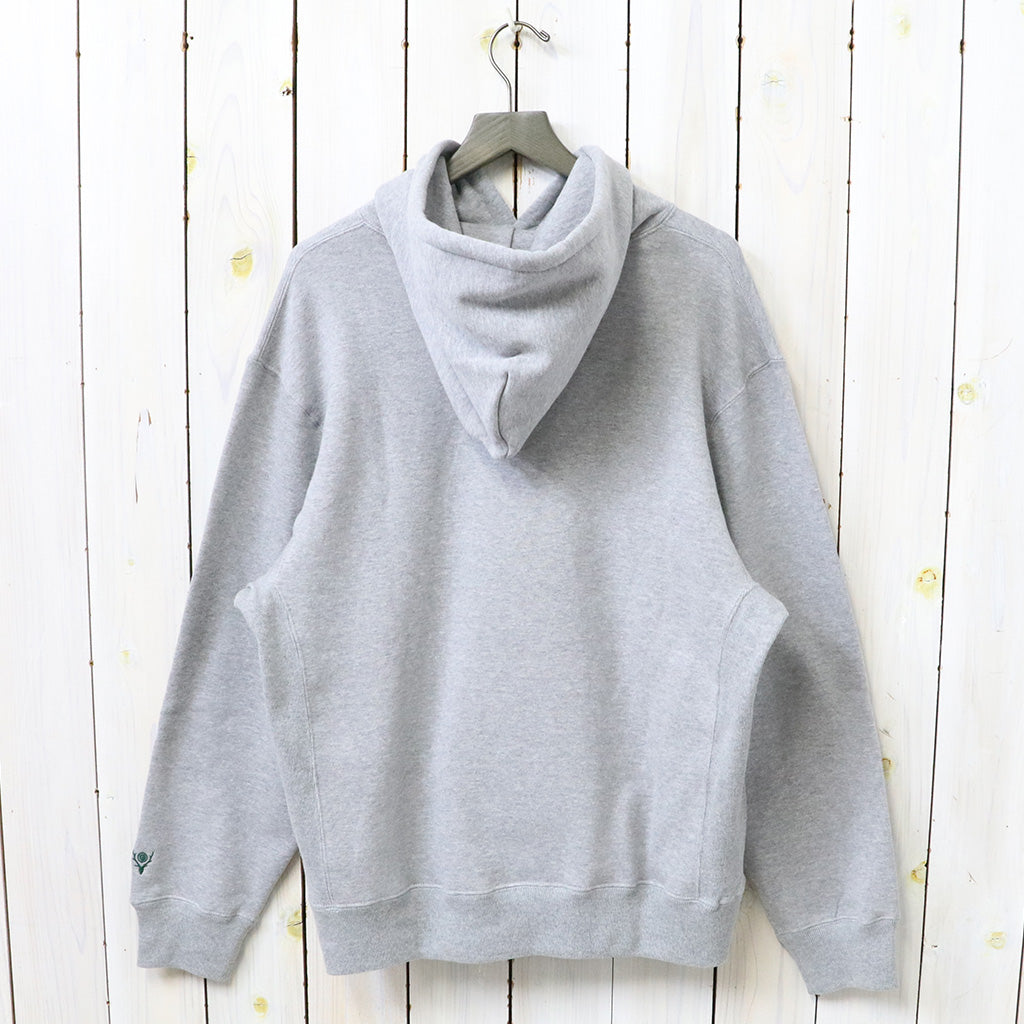 SOUTH2 WEST8 : Emb.Hooded Sweat Shirt-Cotton French Terry (H.Grey)