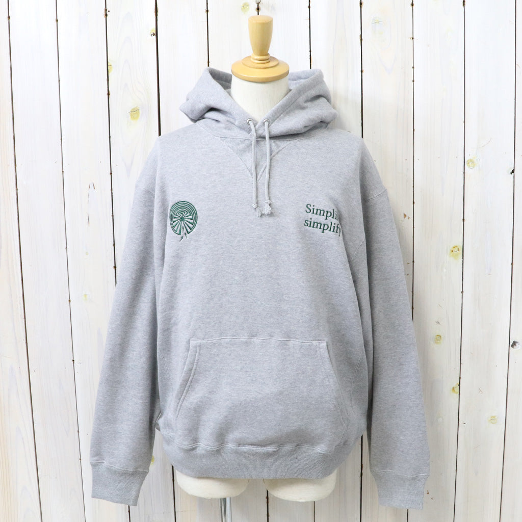 SOUTH2 WEST8 : Emb.Hooded Sweat Shirt-Cotton French Terry (H.Grey)