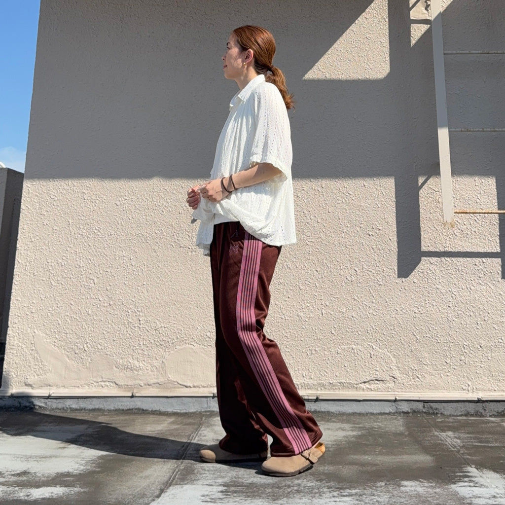 Needles : Track Pant-Poly Smooth (Brown)