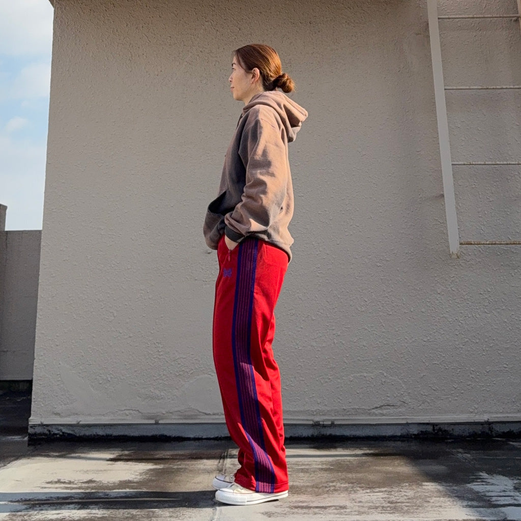 【SALE40%OFF】Needles : Track Pant-Poly Smooth (Red)