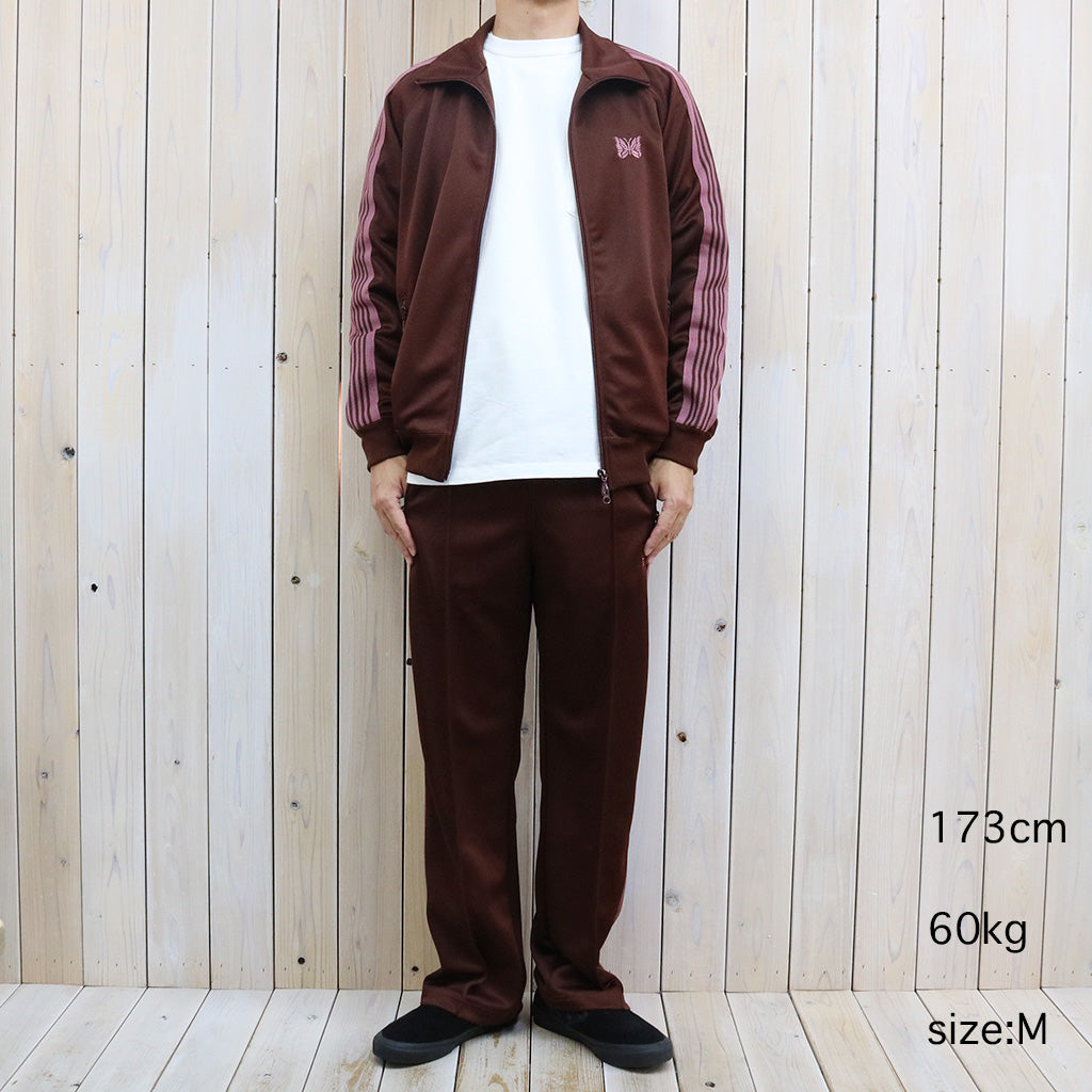 Needles : Track Jacket-Poly Smooth (Brown) – Reggieshop