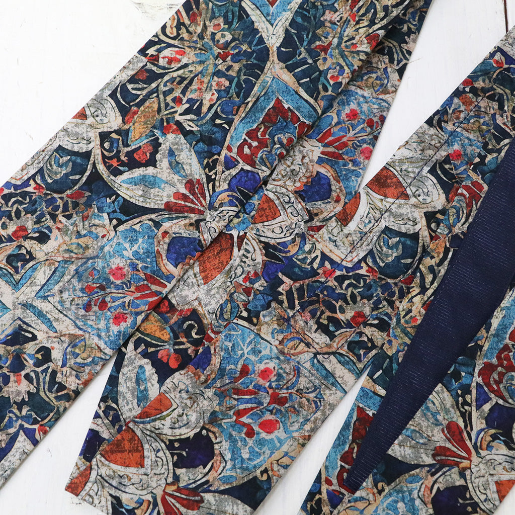 ENGINEERED GARMENTS : Neck Tie-Floral Printed Cotton Lawn
