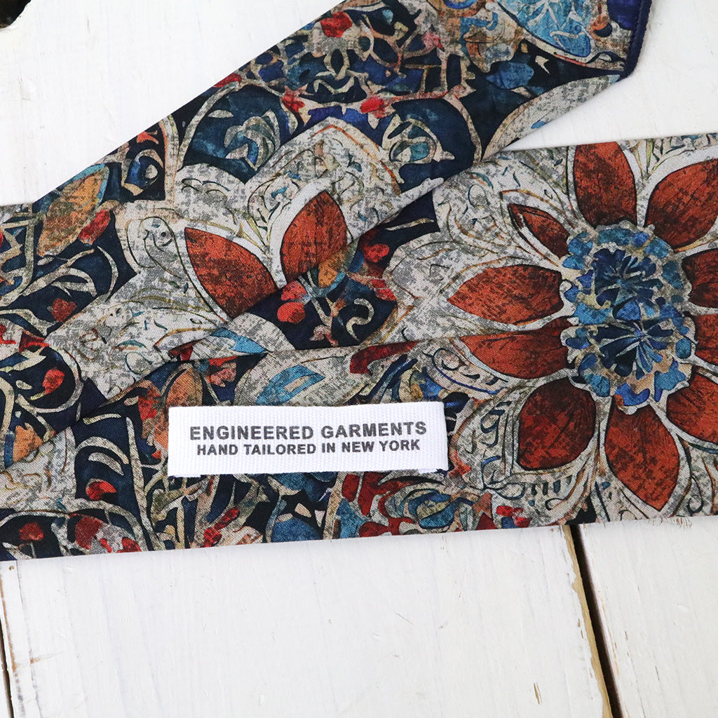 ENGINEERED GARMENTS : Neck Tie-Floral Printed Cotton Lawn
