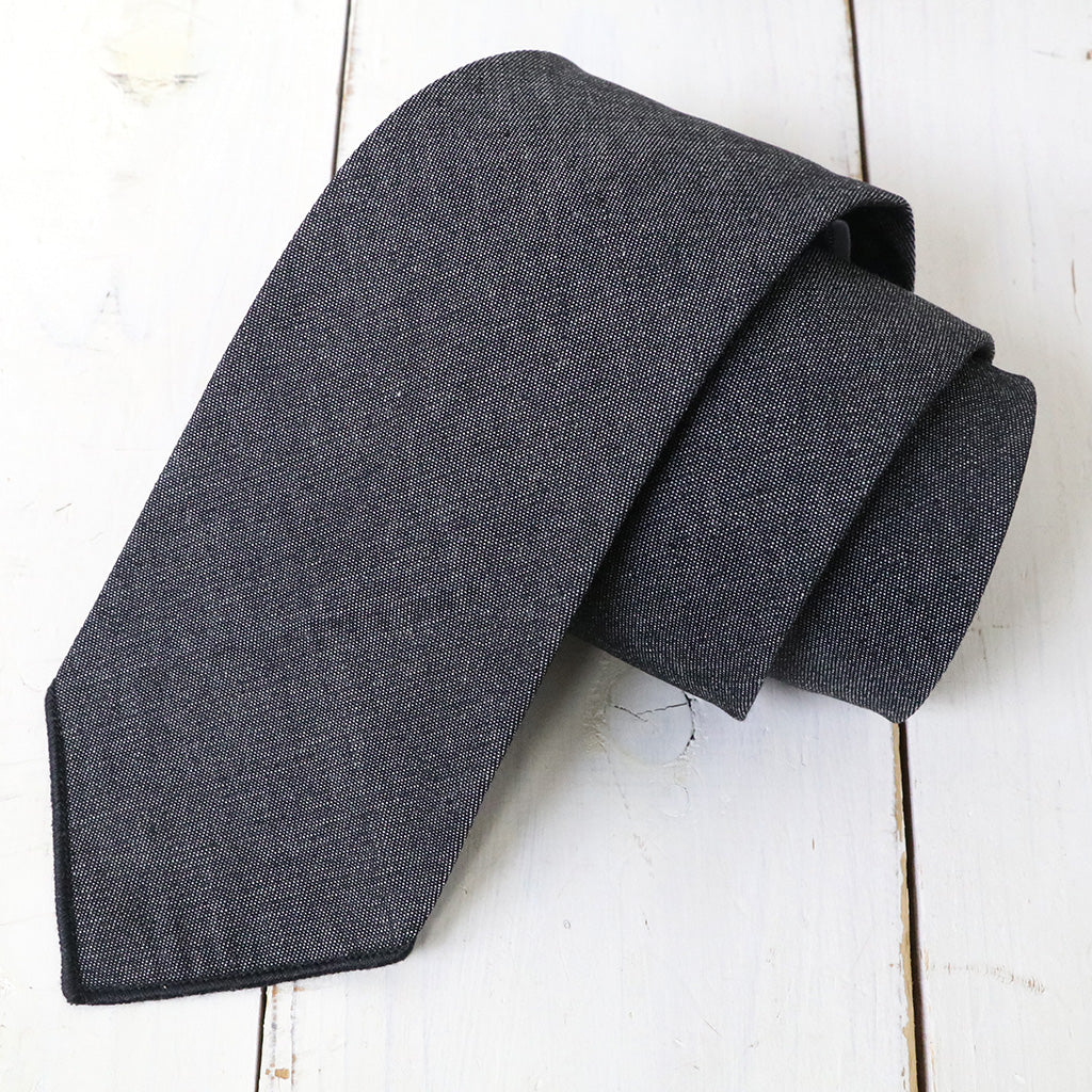 ENGINEERED GARMENTS : Neck Tie-Cotton Denim Shirting