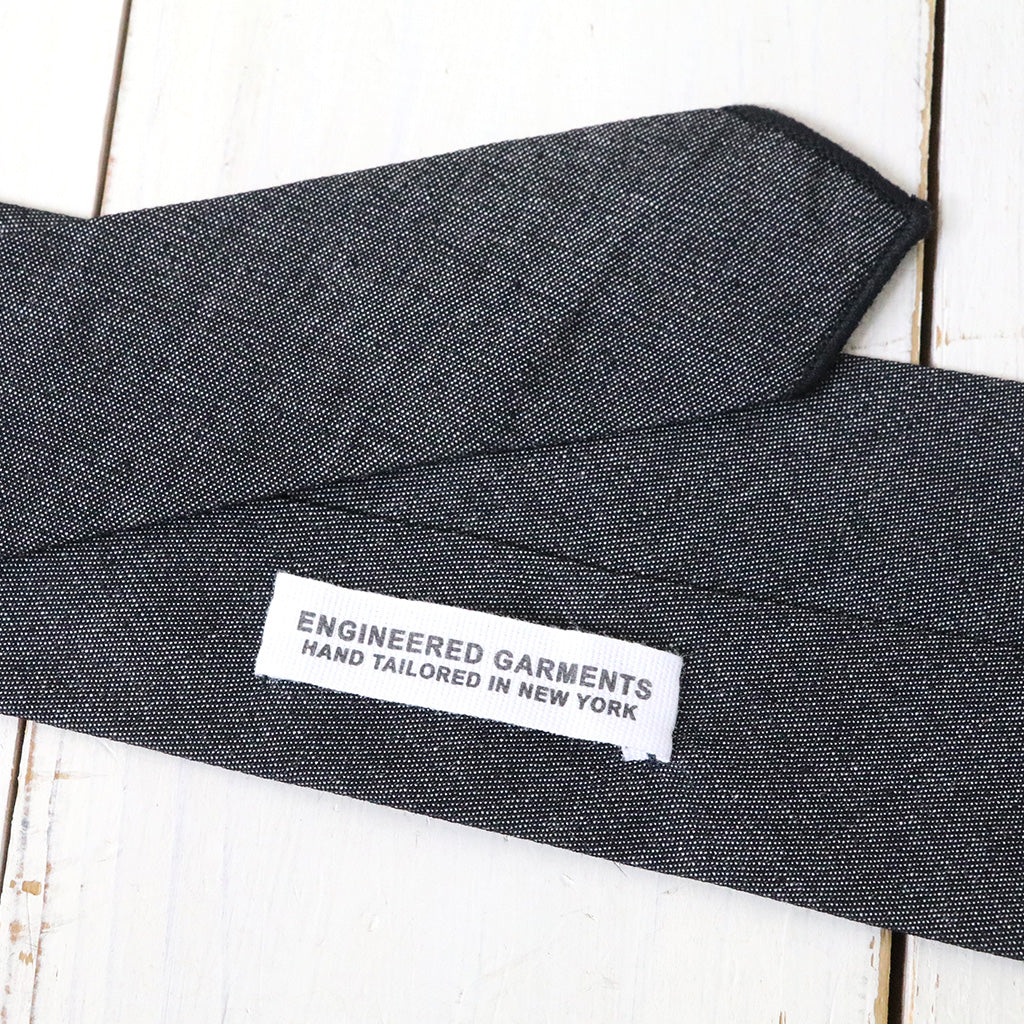 ENGINEERED GARMENTS : Neck Tie-Cotton Denim Shirting