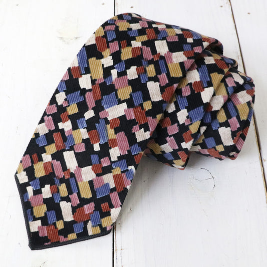 ENGINEERED GARMENTS : Neck Tie-21W Corduroy Deco Print