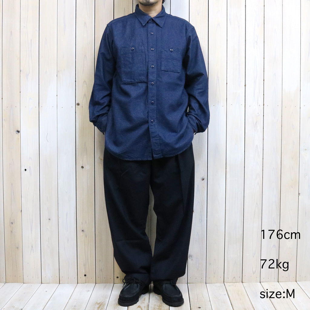 ENGINEERED GARMENTS : Work Shirt-Cotton Denim Flannel