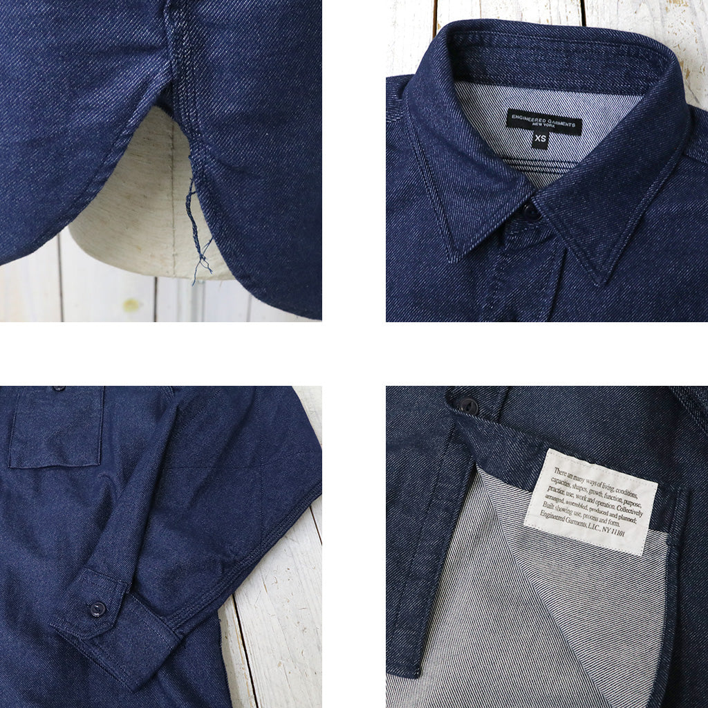 ENGINEERED GARMENTS : Work Shirt-Cotton Denim Flannel