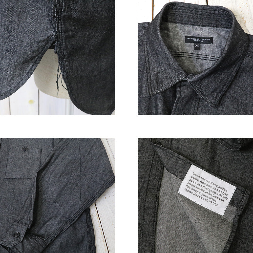 ENGINEERED GARMENTS : Work Shirt-Cotton Denim Shirting