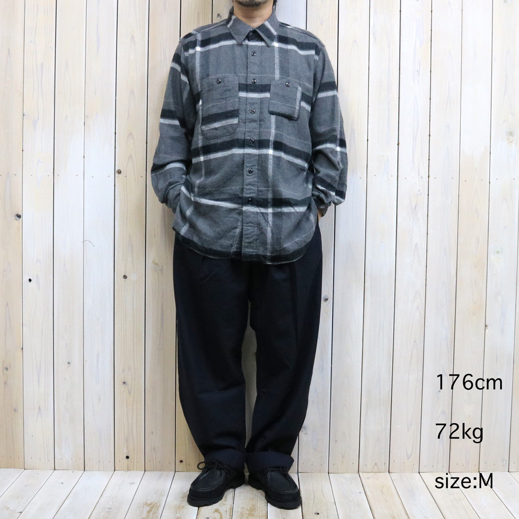 ENGINEERED GARMENTS : Work Shirt-Cotton Brushed Big Plaid