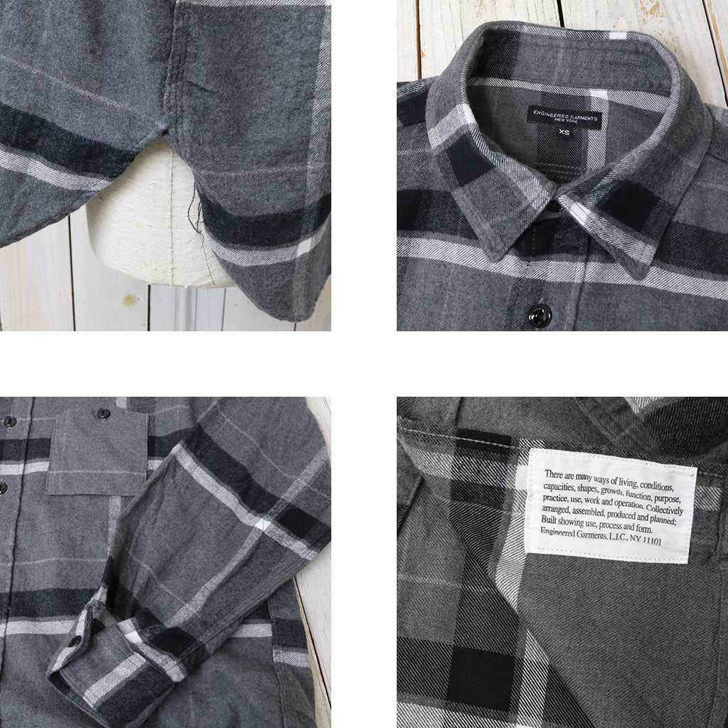 ENGINEERED GARMENTS : Work Shirt-Cotton Brushed Big Plaid