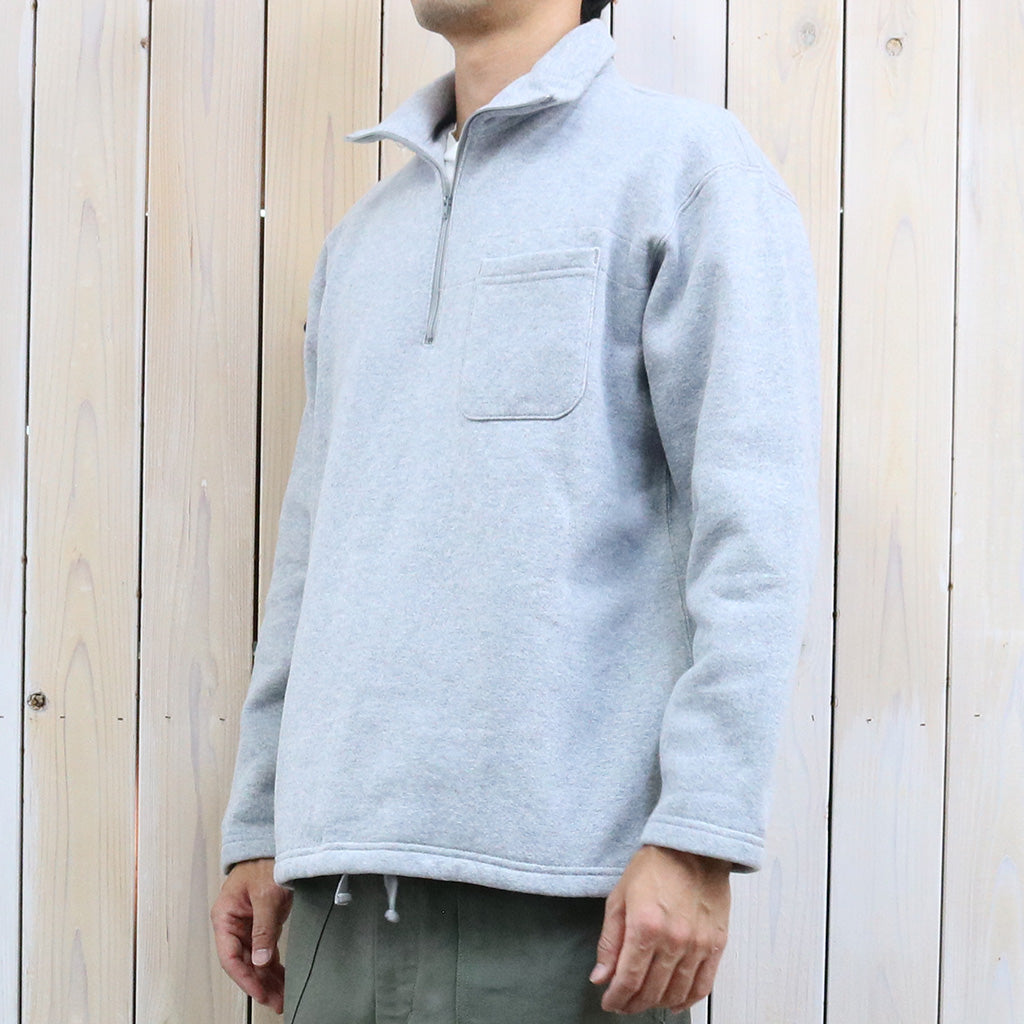 ENGINEERED GARMENTS : Zip Mock Neck-12oz CP Fleece (H.Grey)