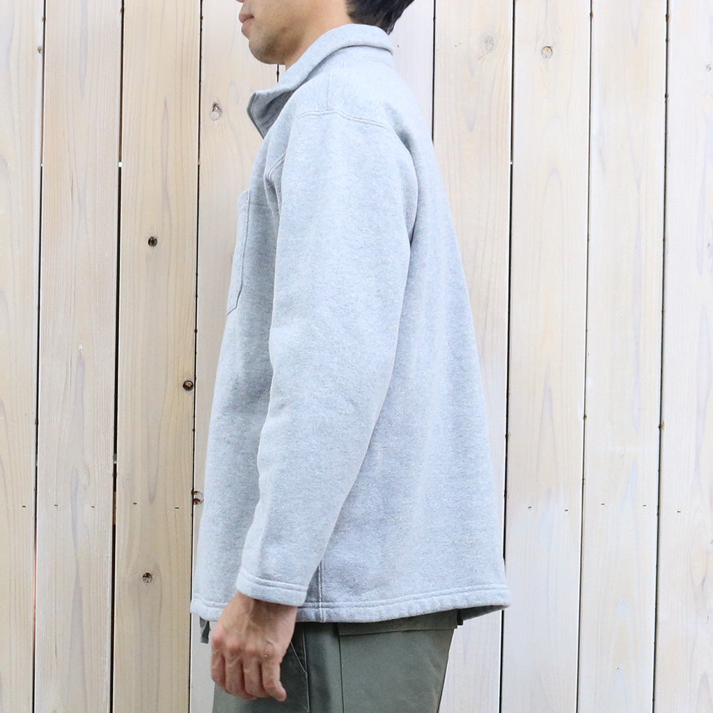 ENGINEERED GARMENTS : Zip Mock Neck-12oz CP Fleece (H.Grey)