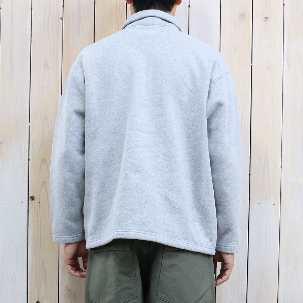 ENGINEERED GARMENTS : Zip Mock Neck-12oz CP Fleece (H.Grey)