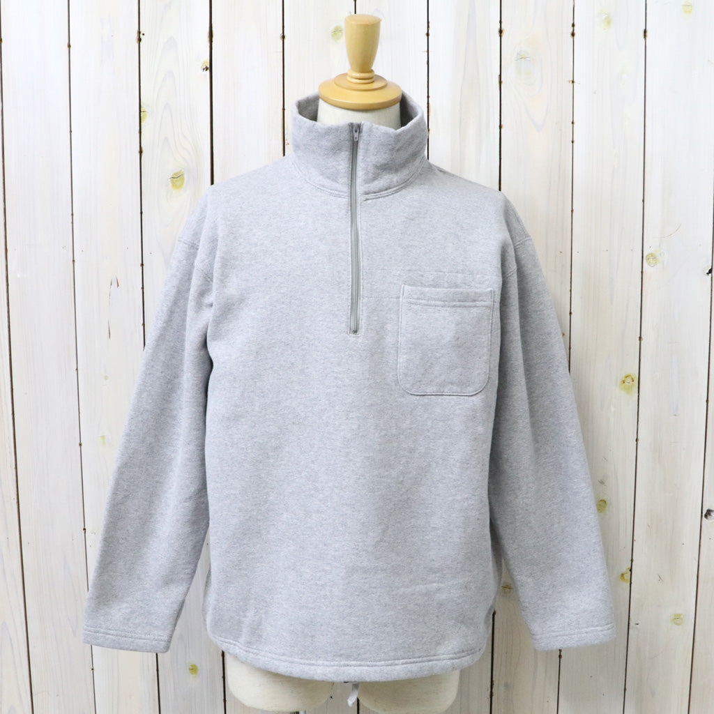 ENGINEERED GARMENTS : Zip Mock Neck-12oz CP Fleece (H.Grey)