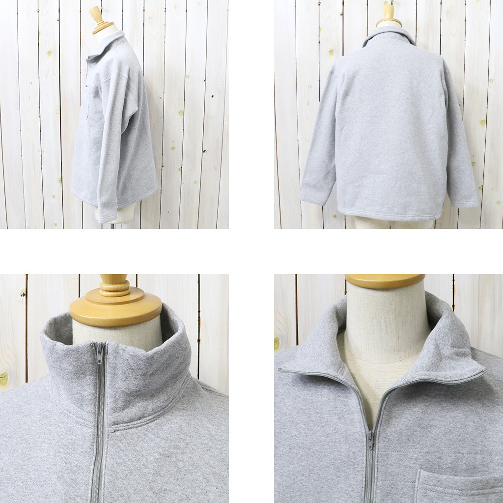 ENGINEERED GARMENTS : Zip Mock Neck-12oz CP Fleece (H.Grey)