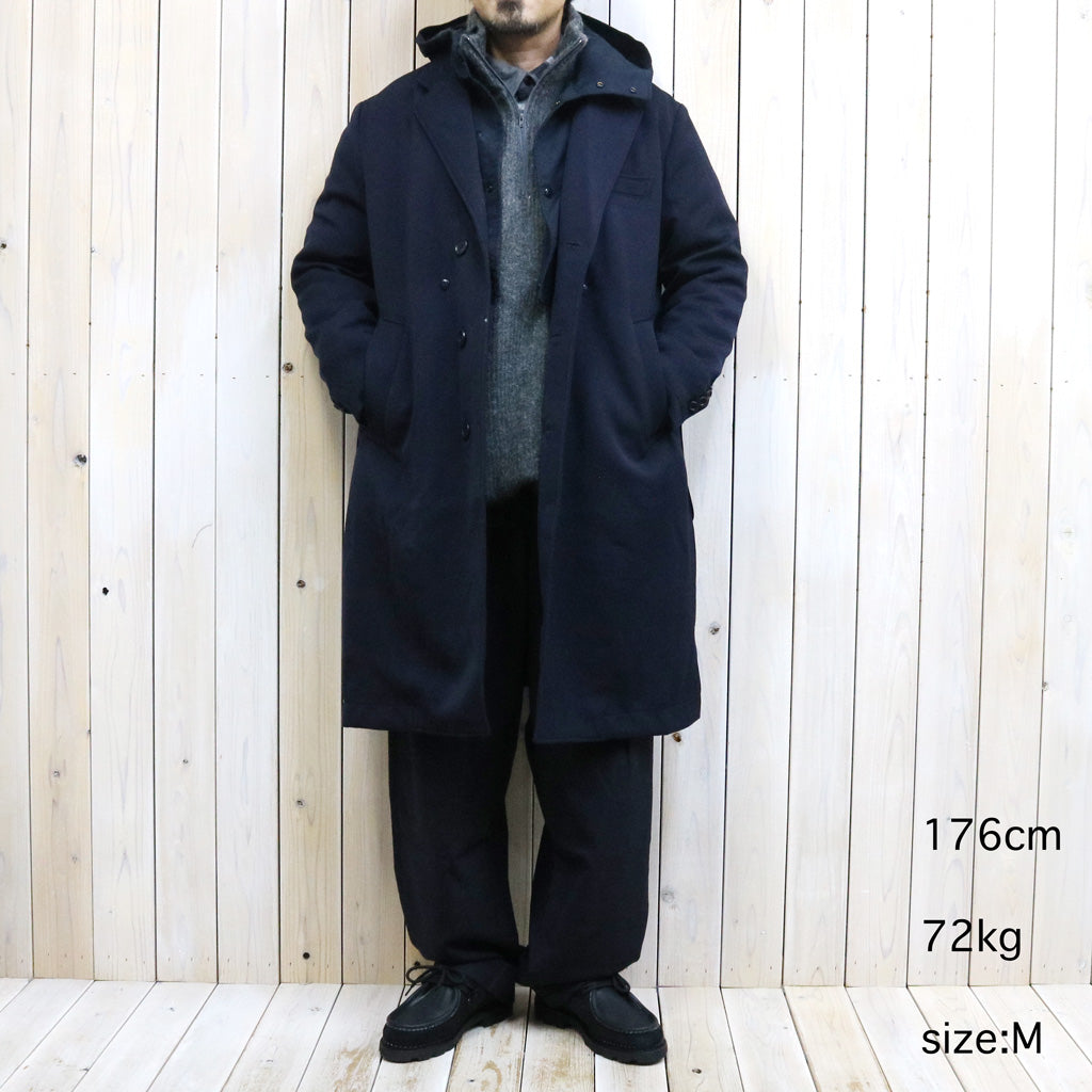 ENGINEERED GARMENTS : Chester Coat-Heavy Wool Elastique (Dk.Navy)