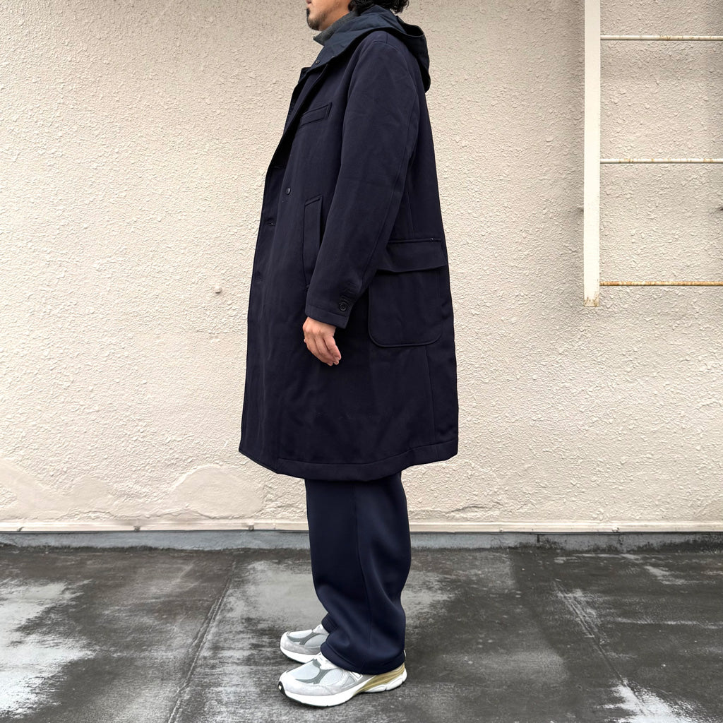 ENGINEERED GARMENTS : Chester Coat-Heavy Wool Elastique (Dk.Navy)