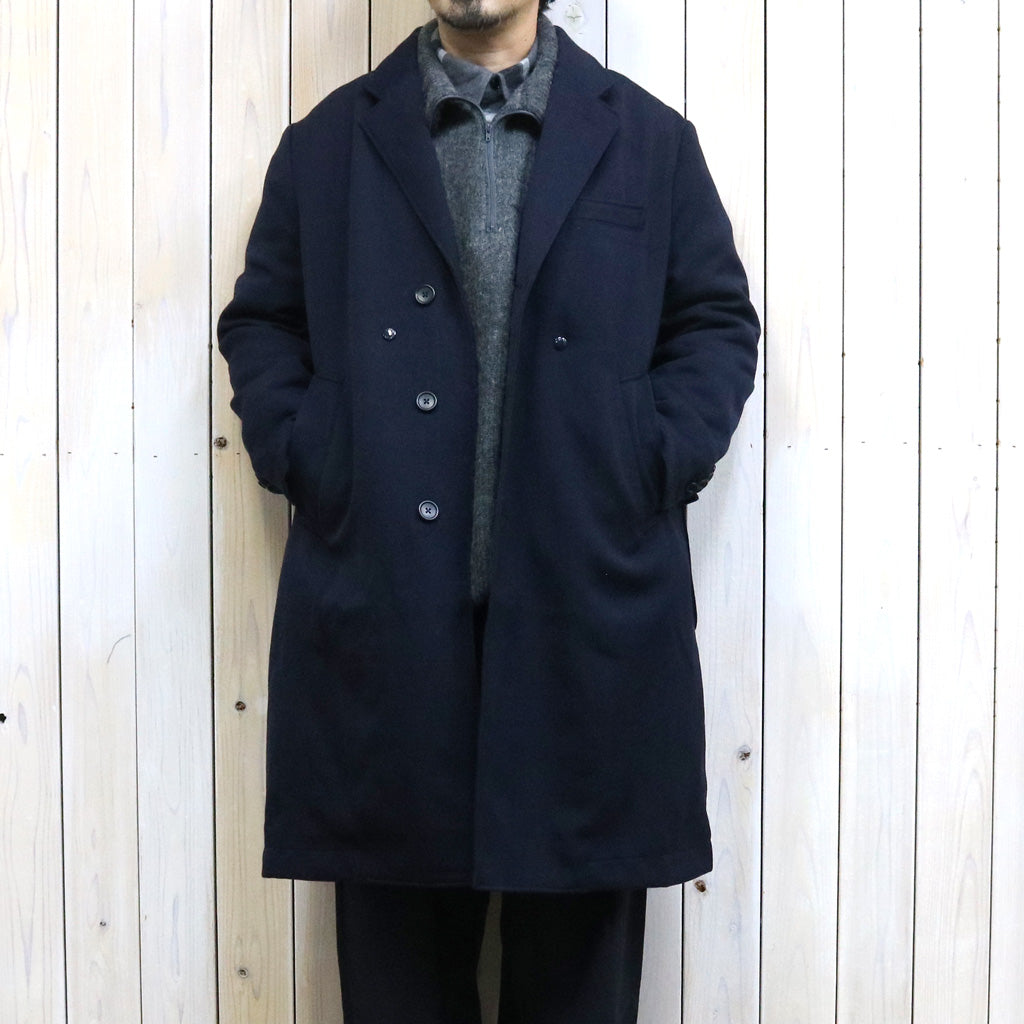 ENGINEERED GARMENTS : Chester Coat-Heavy Wool Elastique (Dk.Navy)
