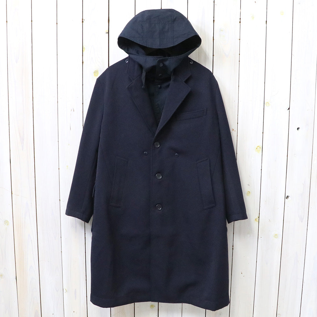 ENGINEERED GARMENTS : Chester Coat-Heavy Wool Elastique (Dk.Navy)