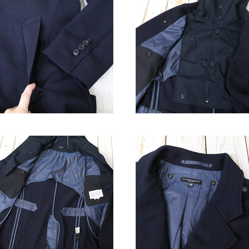 ENGINEERED GARMENTS : Chester Coat-Heavy Wool Elastique (Dk.Navy)