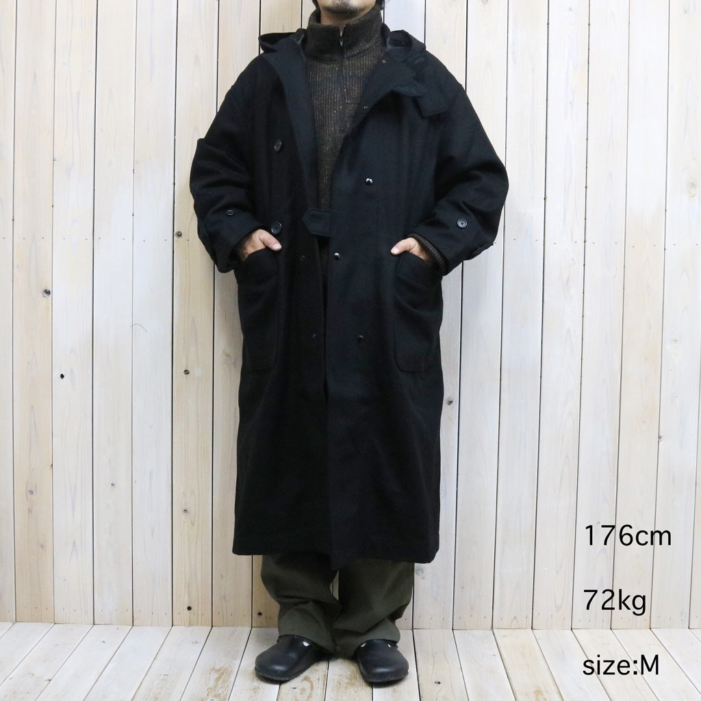ENGINEERED GARMENTS : Duffle Coat-24oz Wool Melton (Black)